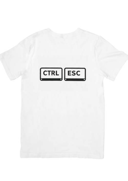 CTRL ESC – koszulka dla tych, którzy chcą uciec