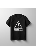 Error 404 – koszulka z symbolem ostrzeżenia
